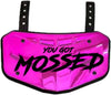 You Got Mossed - Lower Back Protection for Shoulder Pads - Back Bone Protector Shield Backplate for Youth & Adult