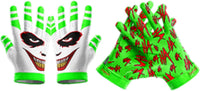 HaHa “Clown Gold Grill”- Football Gloves for Youth and Adult - Ultra Grip Wide Receiver Gloves - Superior Support and Protection - Adult and Youth Sizes