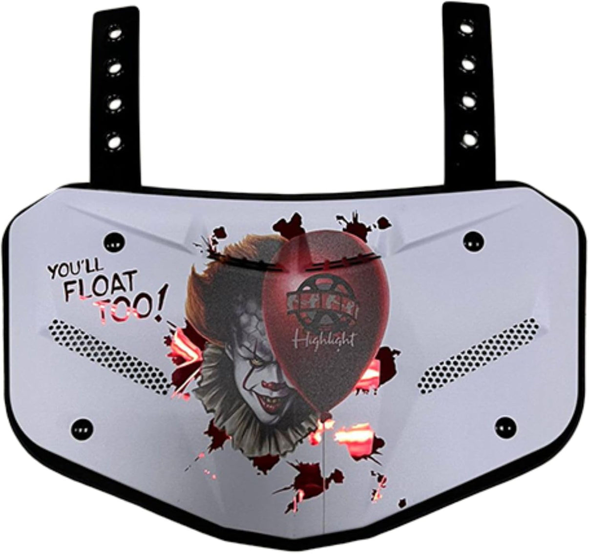 You'll Float Too Premium Football Back Plate - Lower Back Protection for Shoulder Pads - Back Bone Protector Shield Backplate for Youth & Adult