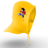 Anime  L Cooling Towels Swag Hoodies - Elite Athletic Mask Hood for Summer Season - Pullover with Face Mask, Adjustable Drawstring - Versatile Sportswear for Summer Performance