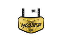G.O.A.T "You Got Mossed" - Chrome Football Back Plate - Lower Back Protection for Shoulder Pads - Back Bone Protector Shield Backplate for Youth & Adult