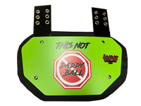 This Not Daddy Ball -  Backplate - Football Back Plate - Lower Back Protection for Shoulder Pads - Back Bone Protector Shield Backplate for Youth & Adult