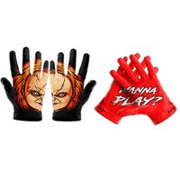Wanna Play? - Ultra Grip Football Gloves - Superior Grip, Breathable Design, for All Weather Conditions