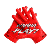 Wanna Play? - Ultra Grip Football Gloves - Superior Grip, Breathable Design, for All Weather Conditions
