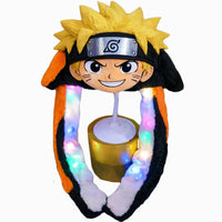 Naruto Uzumaki Swag Hats™ – LED Light-Up Moving Ear Hat – Hidden Leaf Ninja Accessory with Dancing Ears & Vibrant Multi-Color Lights