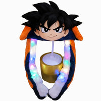 Goku Swag Hats™ – LED Light-Up Moving Ear Hat – Dragon Ball Z Anime Accessory with Dancing Ears & Vibrant Multi-Color Lights