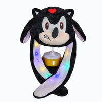 Shadow the Hedgehog Swag Hats™ – LED Light-Up Moving Ear Hat – Ultimate Life Form Playful Accessory with Dancing Ears & Vibrant Multi-Color Lights