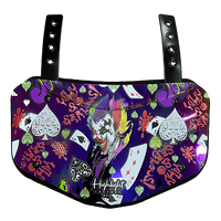Why So Serious  - Chrome Football Back Plate - Lower Back Protection for Shoulder Pads - Back Bone Protector Shield Backplate for Youth & Adult